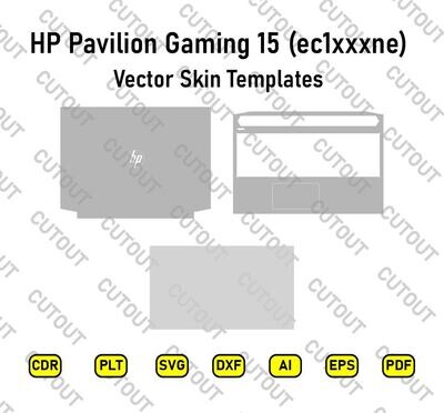 HP Pavilion Gaming 15 ec1005ne Vector Skin Templates