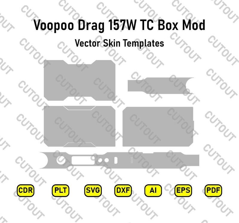 Voopoo Drag 157W TC-Box-Vektor-Skin-Vorlagen