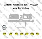 Authentische Vape Master Hunter Pro 220W Vektor-Skin-Vorlagen