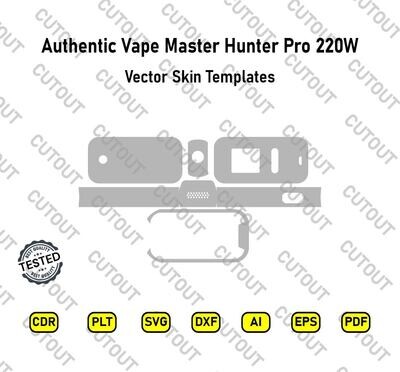 Authentic Vape Master Hunter Pro 220W Vector Skin Templates