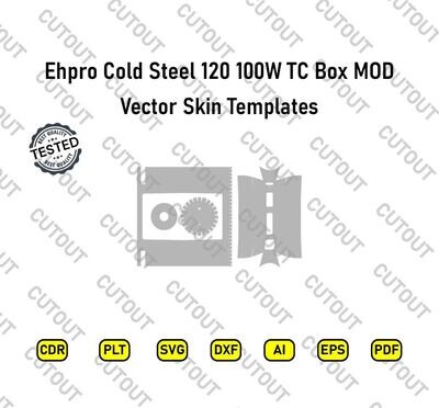 Ehpro Cold Steel 100 120W TC Box MOD Vector Skin Templates