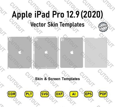 Apple iPad Pro 12.9 WiFi (2020) Vector Skin Templates