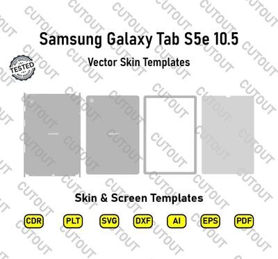 Samsung Galaxy Tab S5e 10.5 Vector Skin Templates