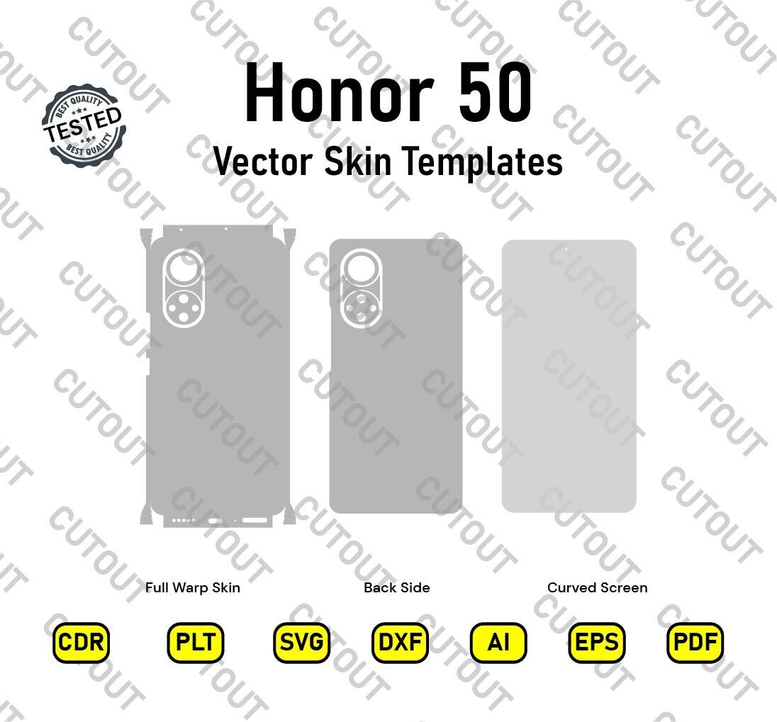 Honor 50 Vector Skin Templates