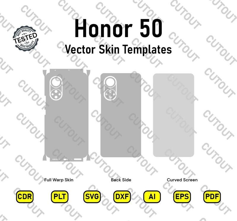 Honor 50 Vector Skin Templates