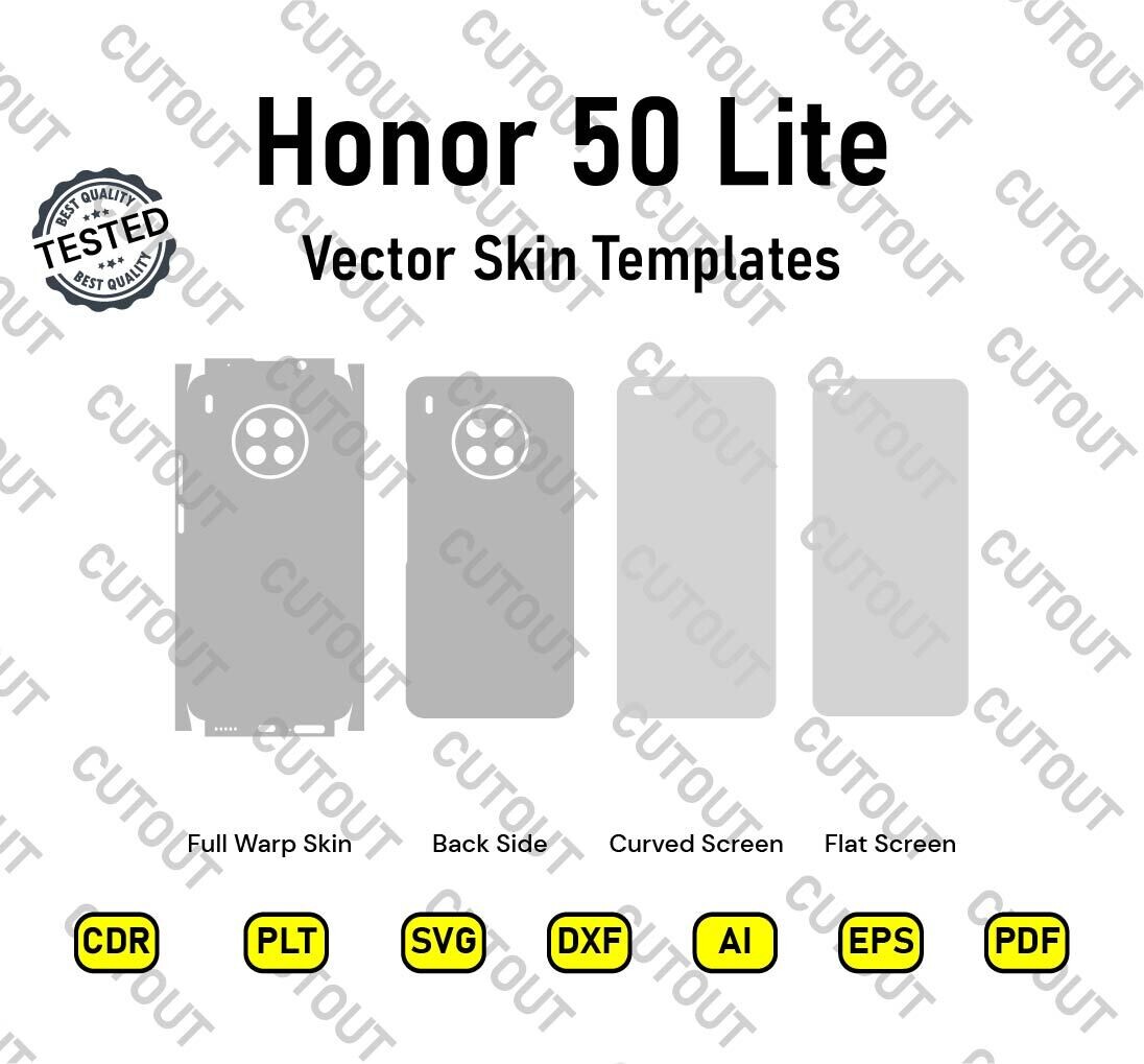 Honor 50 Lite Vector Skin Templates