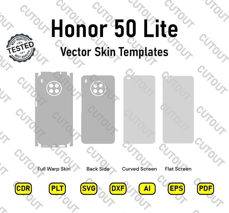Honor 50 Lite Vector Skin Templates