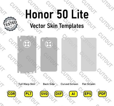 Honor 50 Lite Vector Skin Templates
