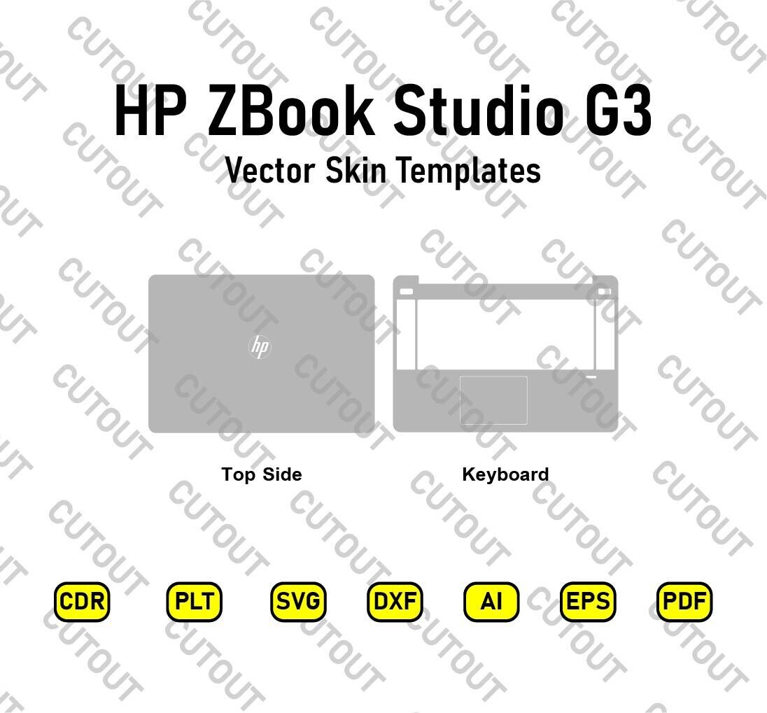 HP ZBook Studio G3 Vector Skin Templates