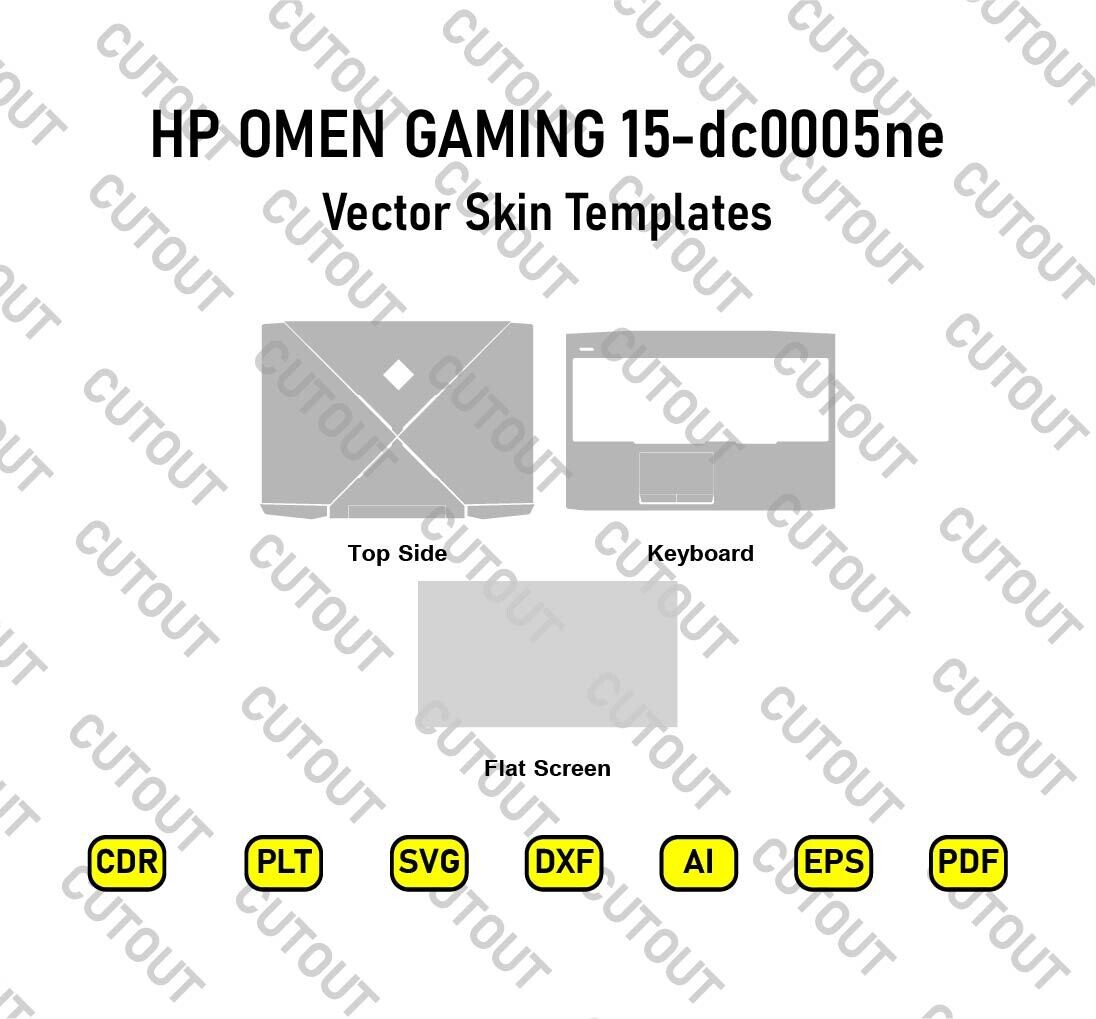 HP OMEN GAMING 15 dc0005ne Vector Skin Templates