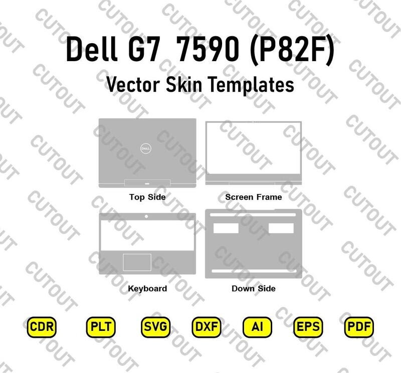 Dell G7 7590 (P82F) Vector Skin Cut Files