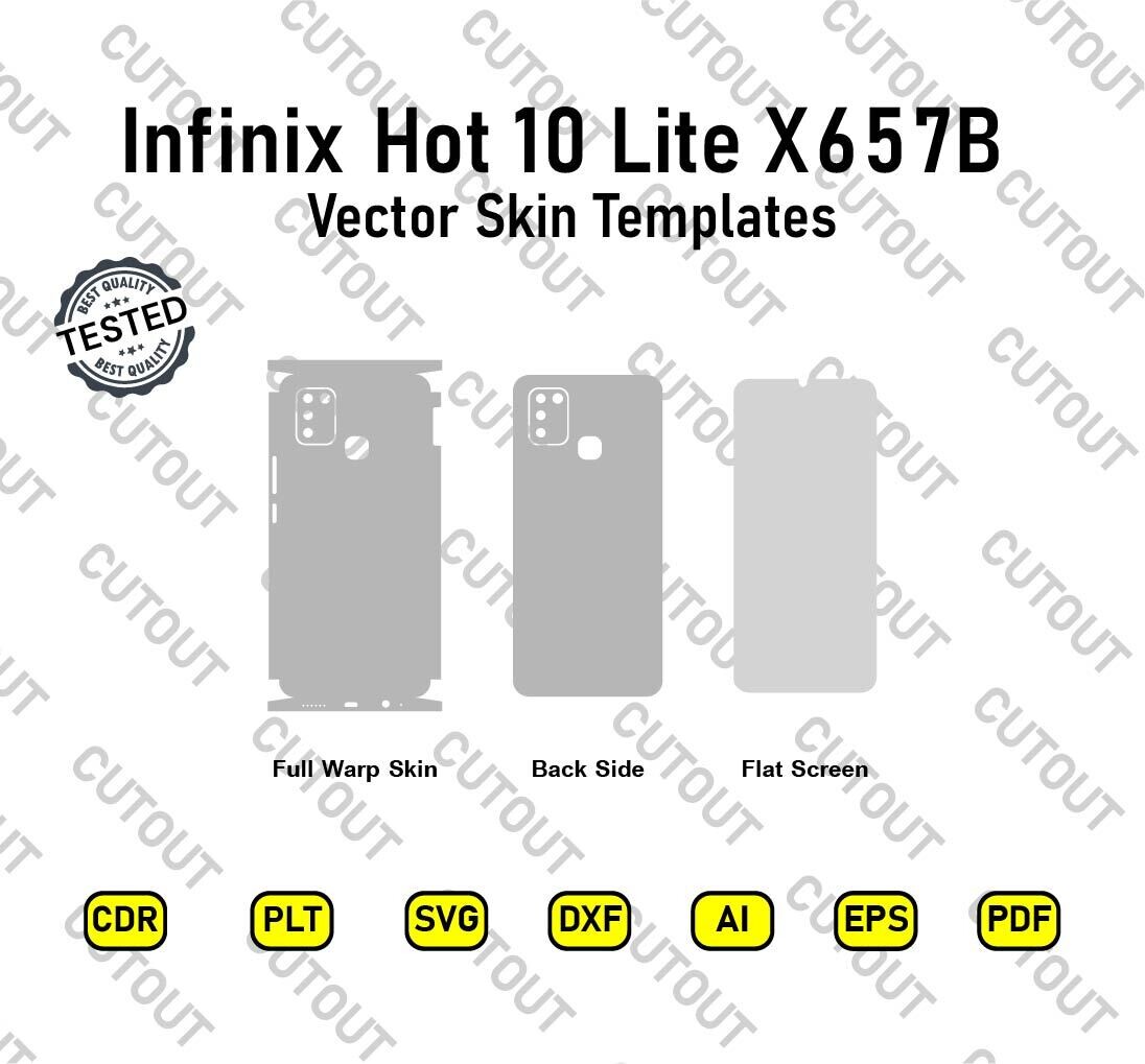 Infinix Hot 10 Lite X657B  Vector Skin Templates