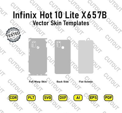 Infinix Hot 10 Lite X657B  Vector Skin Templates