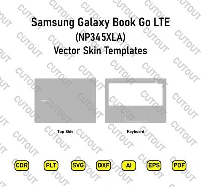 Samsung Galaxy Book Go LTE NP345XLA Vector Skin Templates