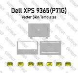 Dell XPS 9365 (P71G) Vektor-Skin-Vorlagen