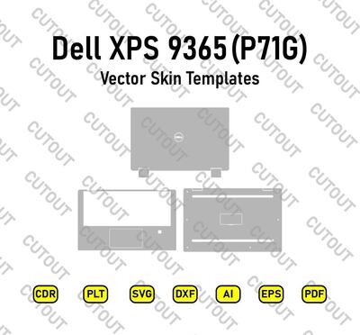 Dell XPS 9365 (P71G) Vector Skin Templates