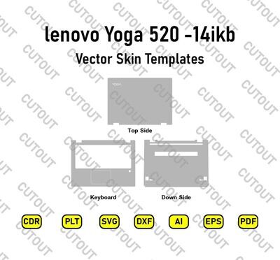 lenovo Yoga 520-14ikb Vector Skin Templates