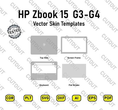 HP Zbook 15 G3/G4 Vector Skin Templates