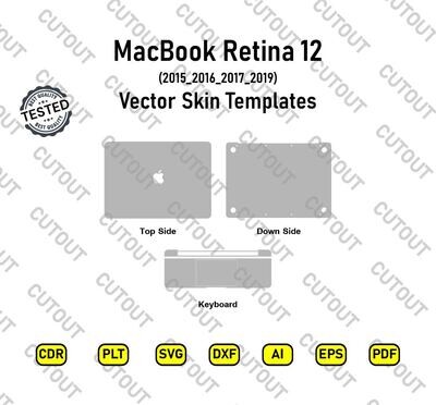 MacBook Retina 12  A1534 (2017,2019)Vector Skin Templates
