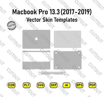 Macbook Pro 13.3 2017/2019 Vector Skin Templates