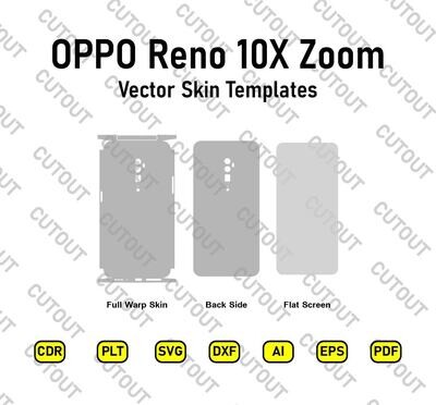 OPPO Reno 10X Zoom  Vector Skin Templates