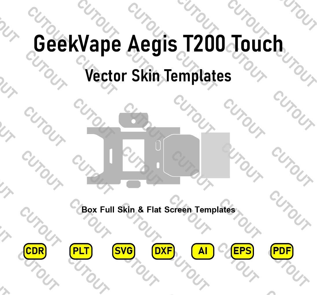 GeekVape Aegis T200 Touch Vector Skin Templates