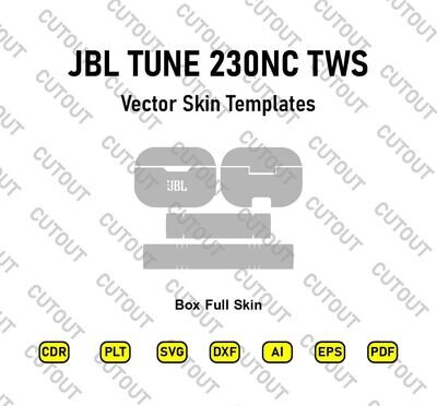 JBL TUNE True Wireless In-Ear Headphones Vector Skin Templates