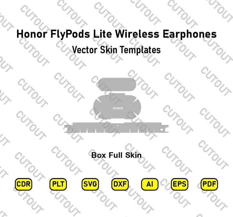 Honor FlyPods Lite Wireless Earphones Vector Skin Templates