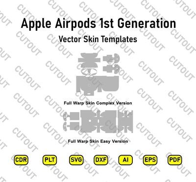 Apple Airpods 1st Generation Vector Skin Templates