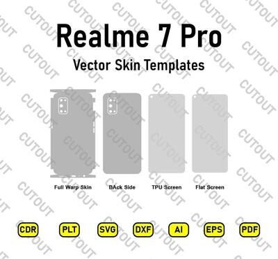 Realme 7 Pro Vector Skin Templates