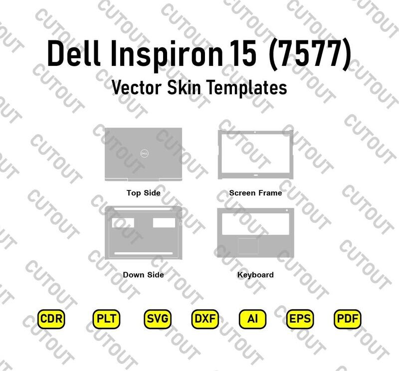 Dell Inspiron 15 7577 Vector Skin Cut Files