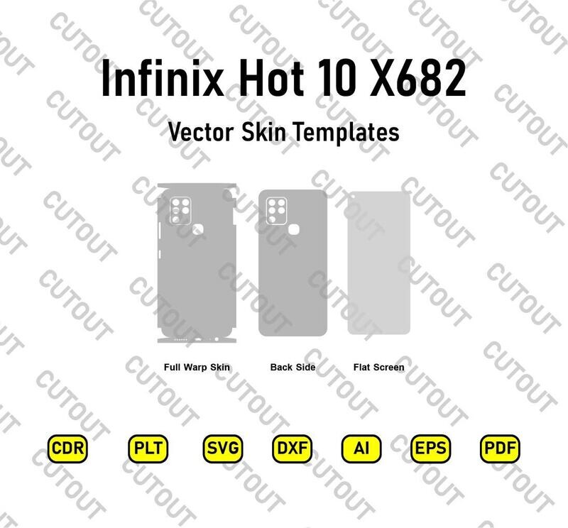 Infinix Hot 10 X682 Vector Skin Templates