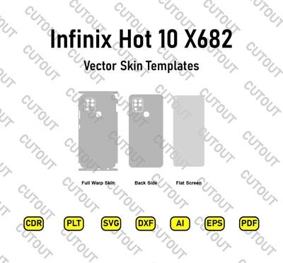 Infinix Hot 10 X682 Vector Skin Templates