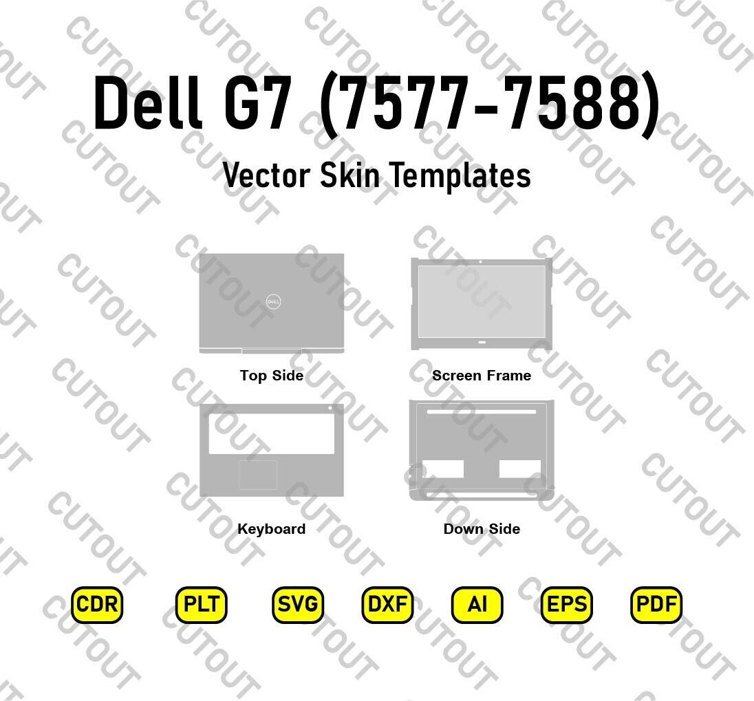 Dell  G7 ( 7577-7588 ) Vector Skin Cut Files