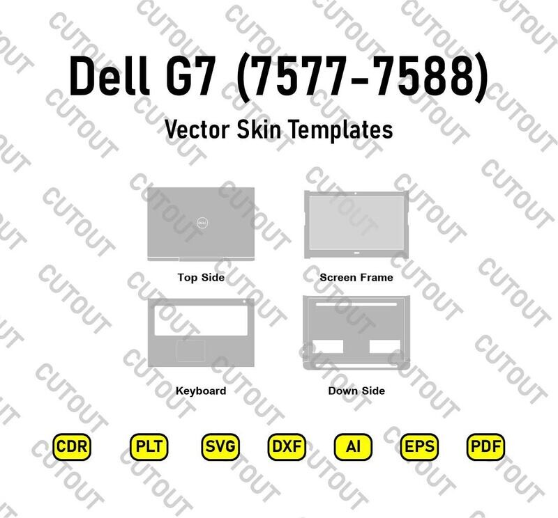 Dell  G7 ( 7577-7588 ) Vector Skin Cut Files