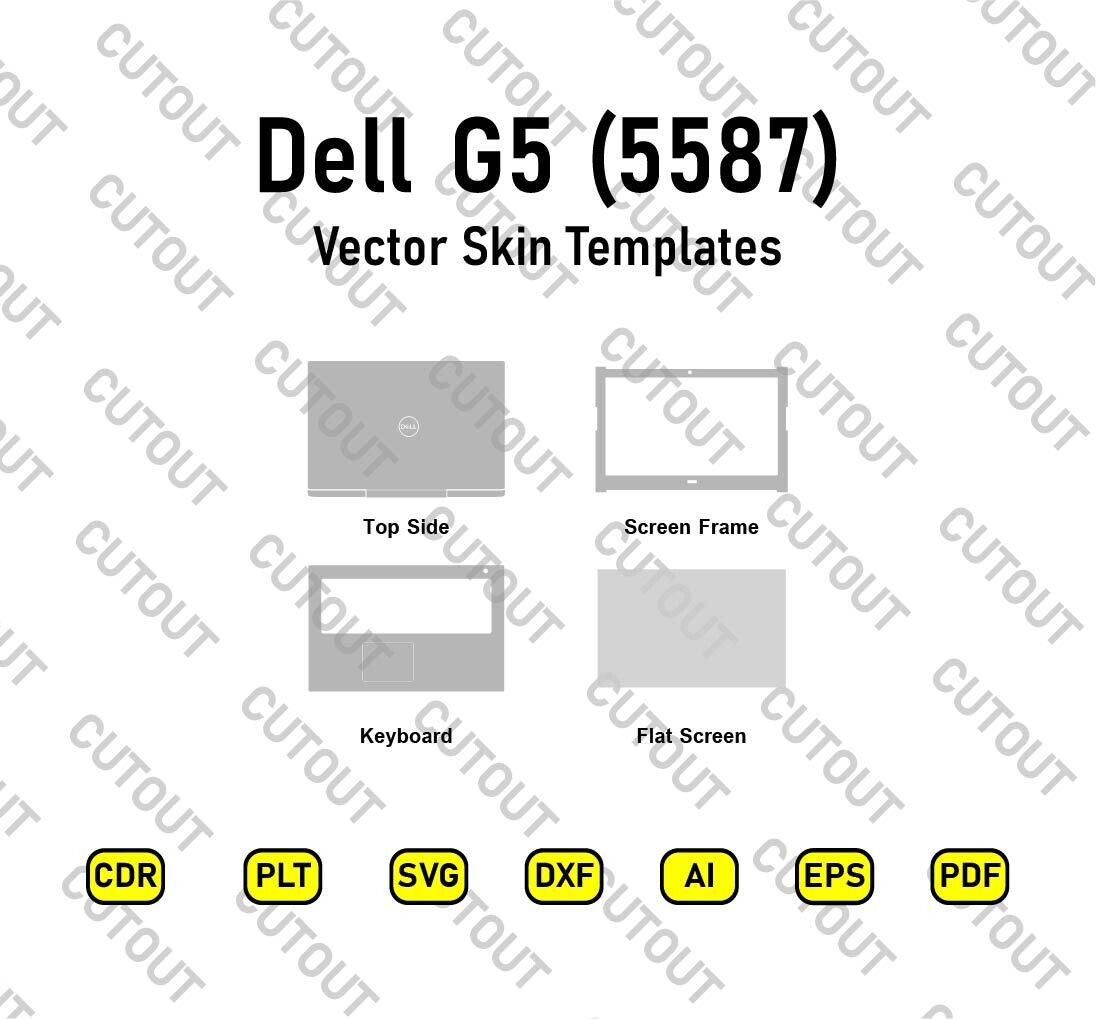 Dell G5 5587 Vector Skin Cut Files