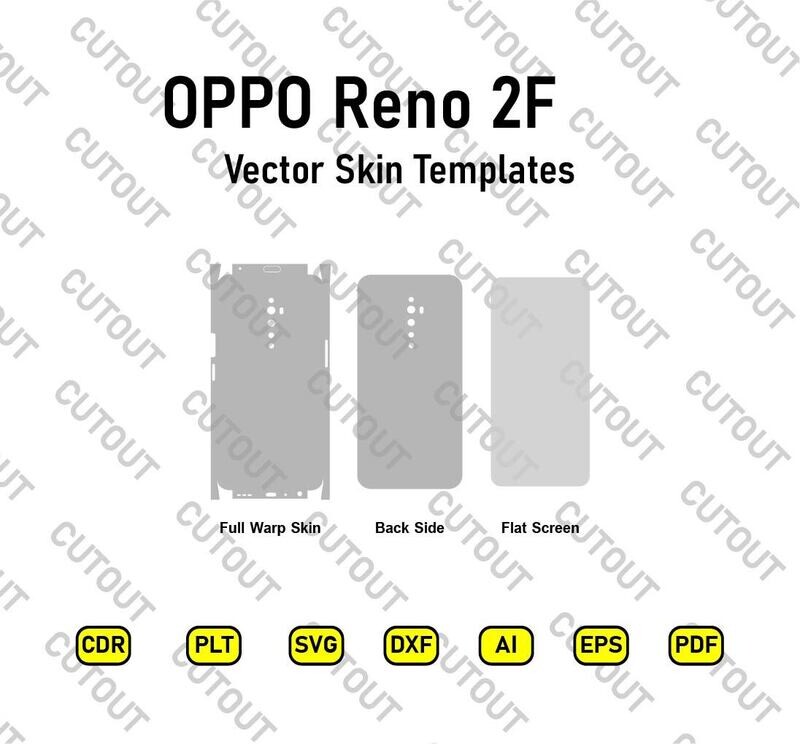 OPPO Reno 2F Vector Skin Templates