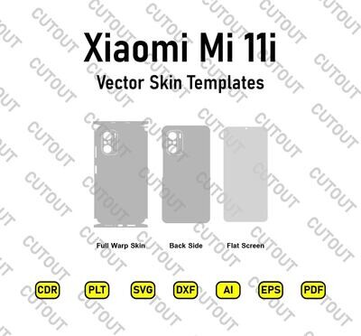 Xiaomi Mi 11i Vector Skin Templates