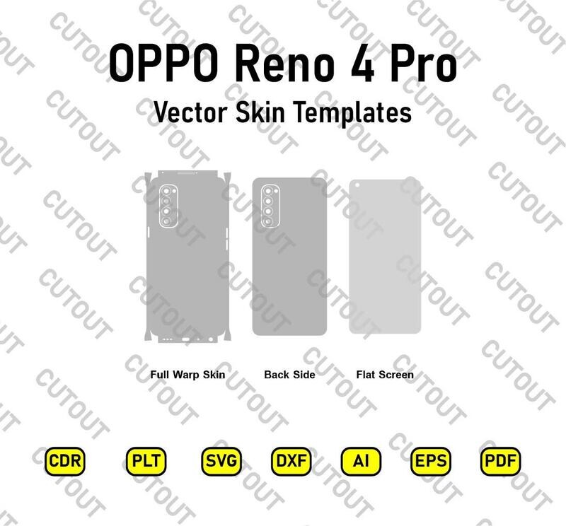OPPO Reno 4 Pro Vector Skin Templates