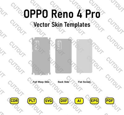 OPPO Reno 4 Pro Vector Skin Templates