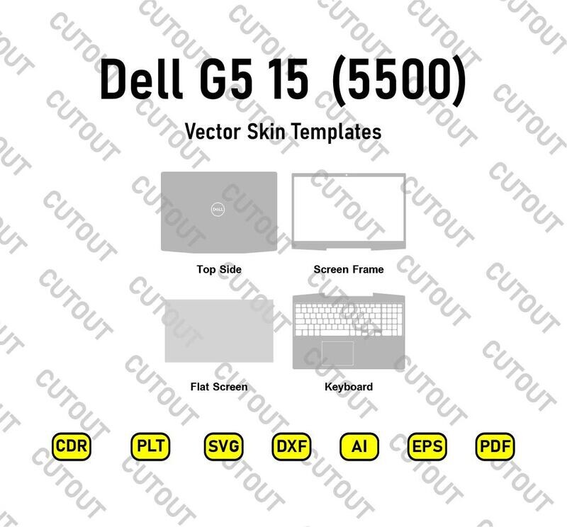 Archivos de corte vectorial para Dell G5 15 5500