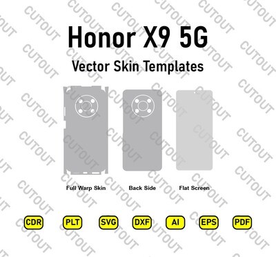 Honor X9 5G-Vektor-Skin-Vorlagen