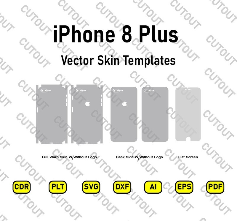 iPhone 8 Plus  Vector Skin Templates