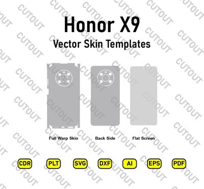 Honor X9 Vector Skin Templates