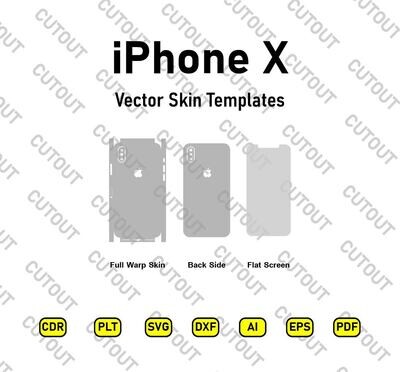 iPhone X Vector Skin Templates