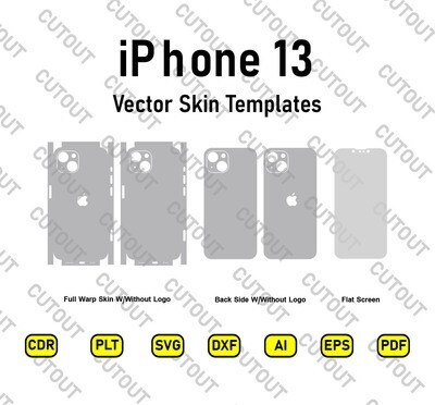iPhone 13 Vector Skin Templates