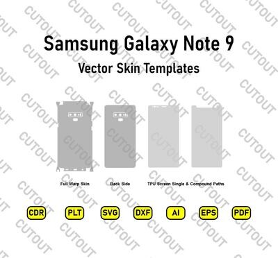 Samsung Galaxy Note 9 Vector Skin Templates