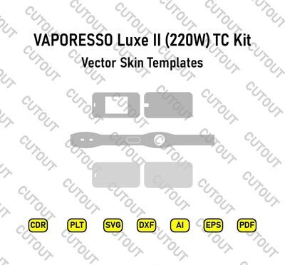 VAPORESSO Luxe II 220W TC Kit Vector Skin Templates