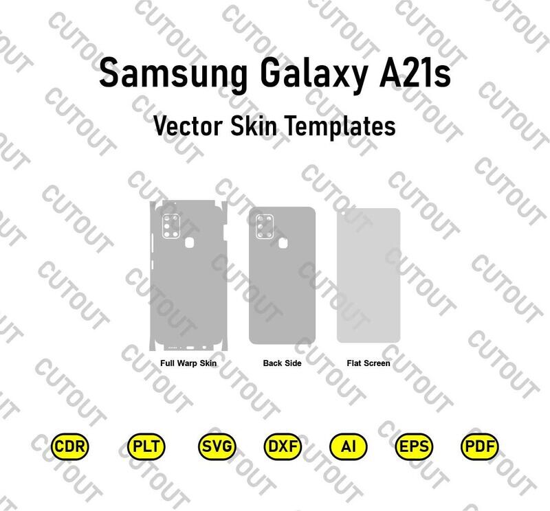 Samsung Galaxy A21s Vector Skin Templates