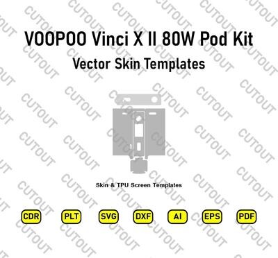 VOOPOO VINCI X 2 80W Pod Mod Kit Vector Skin Templates